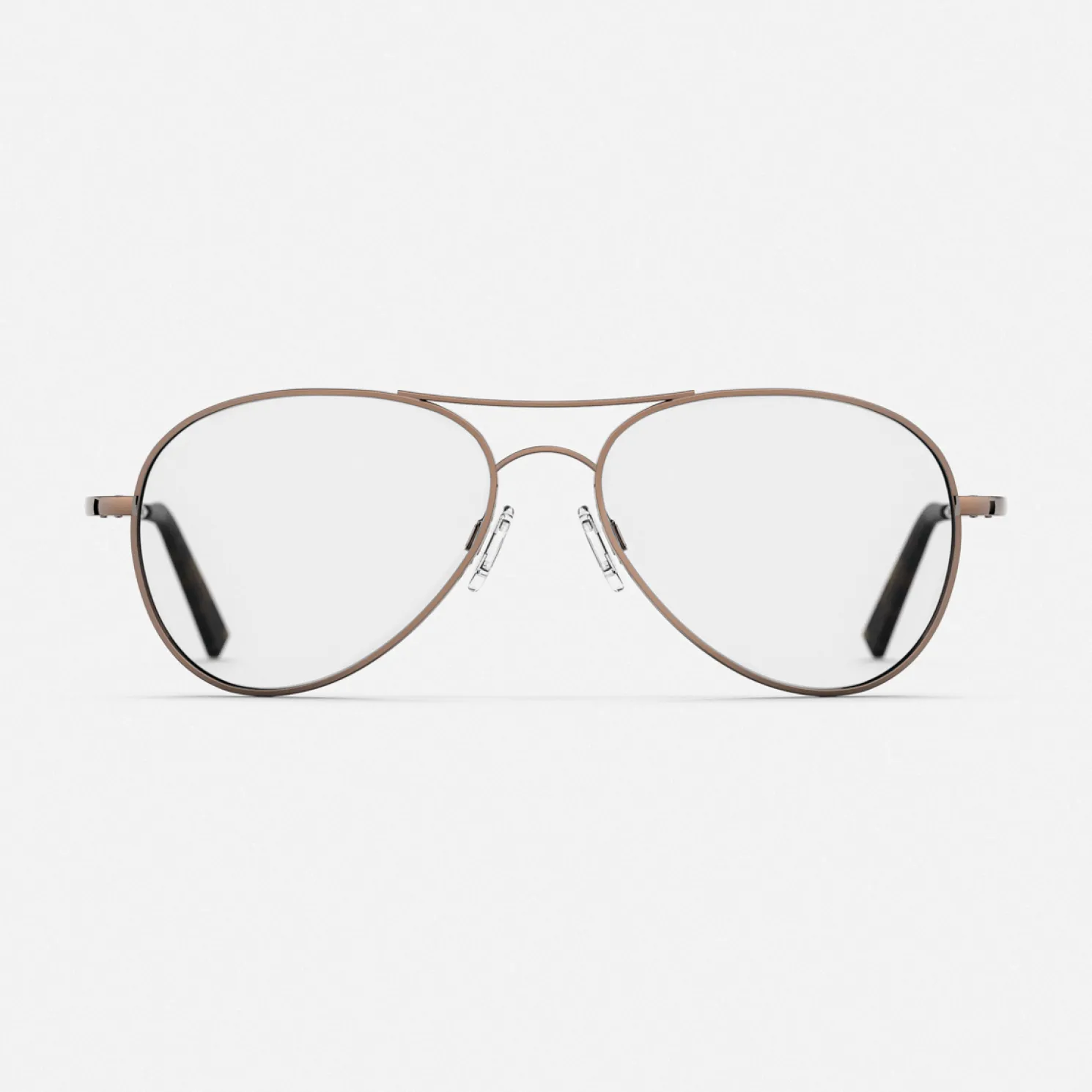 Women Randolph Engineering Amelia - 22k Chocolate Gold & Clear - Prescription Eyewear