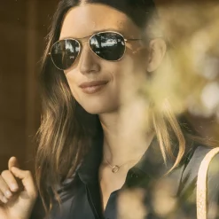 Randolph Engineering Amelia - 22k Chocolate Gold & AGX - Prescription Sunglasses