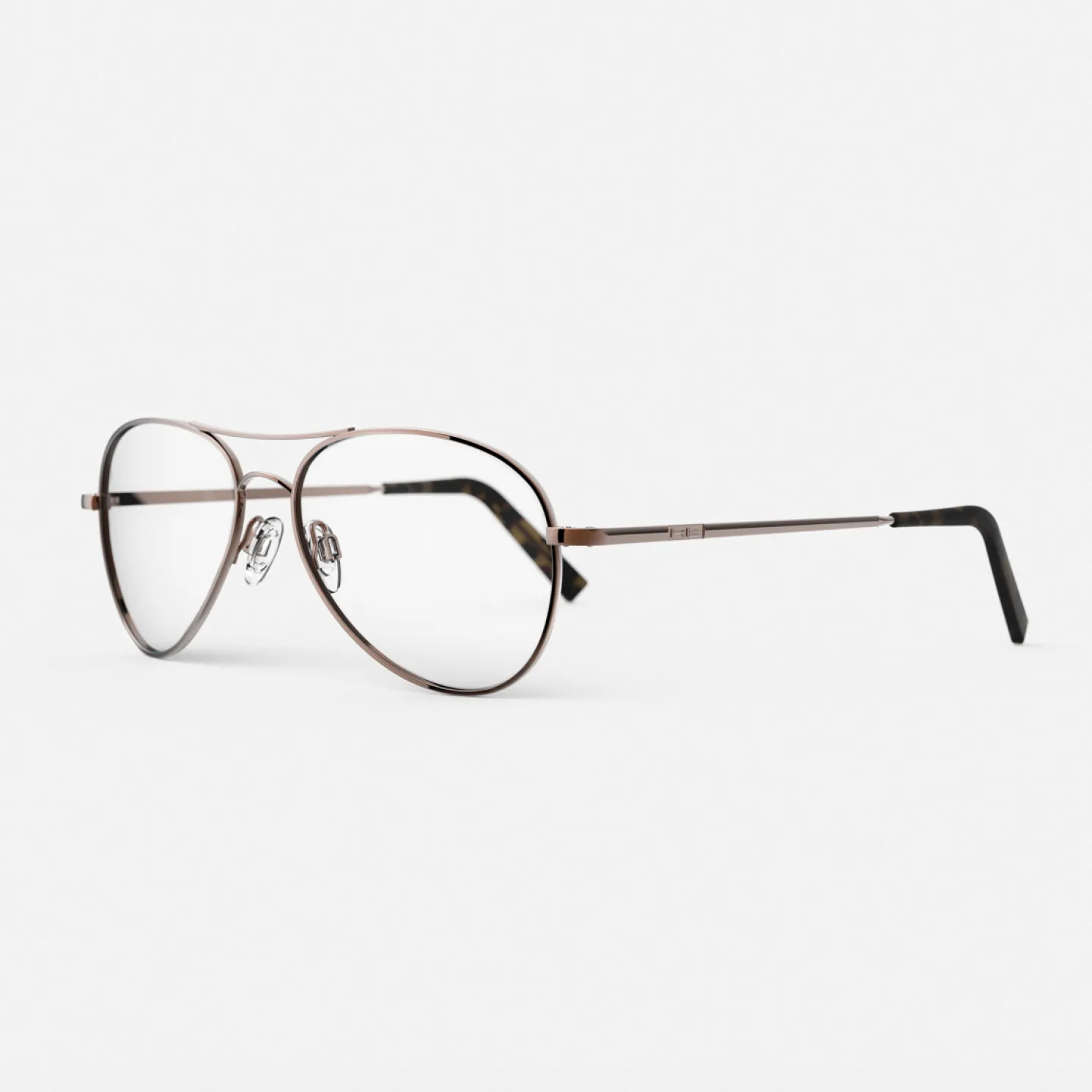 Women Randolph Engineering Amelia - 22k Chocolate Gold & Clear - Prescription Eyewear