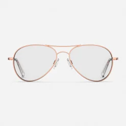 Women Randolph Engineering Amelia - 22k Rose Gold & Clear - Prescription Eyewear