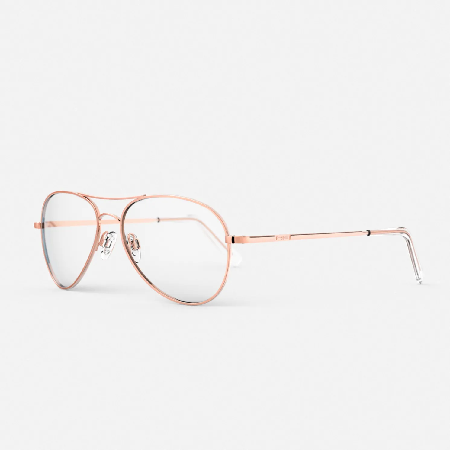 Women Randolph Engineering Amelia - 22k Rose Gold & Clear - Prescription Eyewear