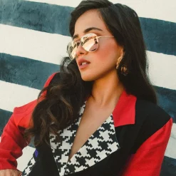 Randolph Engineering Amelia - 22k Rose Gold & Rose Gold - Prescription Sunglasses