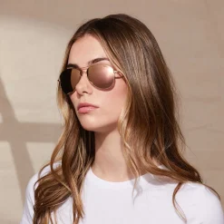 Randolph Engineering Amelia - 22k Rose Gold & Rose Gold - Prescription Sunglasses