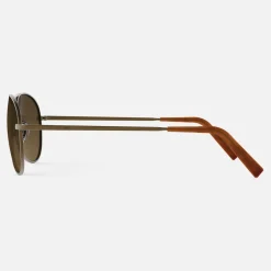 Women Randolph Engineering Amelia - 22k Satin Chocolate Gold & Cape Sand