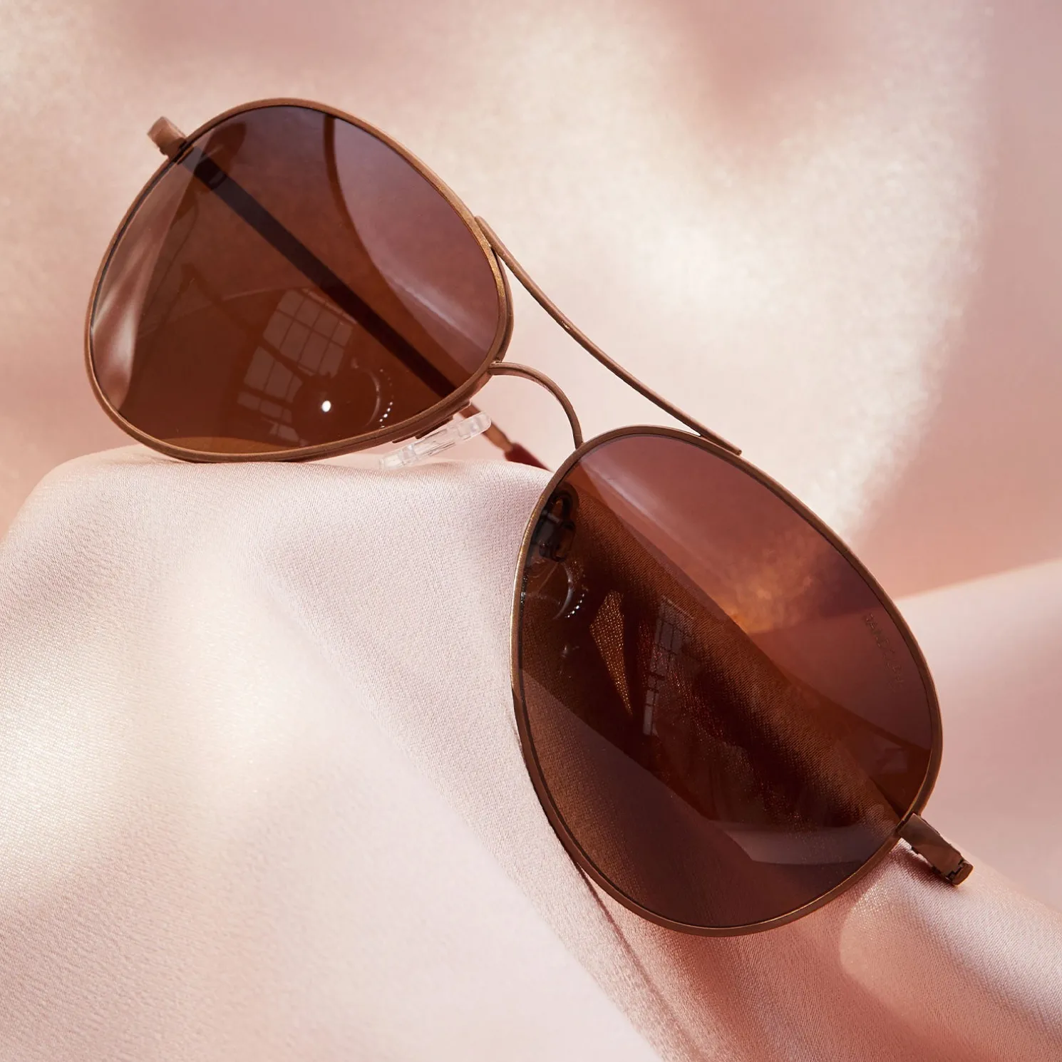 Women Randolph Engineering Amelia - 22k Satin Chocolate Gold & Cape Sand