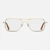 Women Randolph Engineering Archer - 23k Gold & Clear - Prescription Eyewear