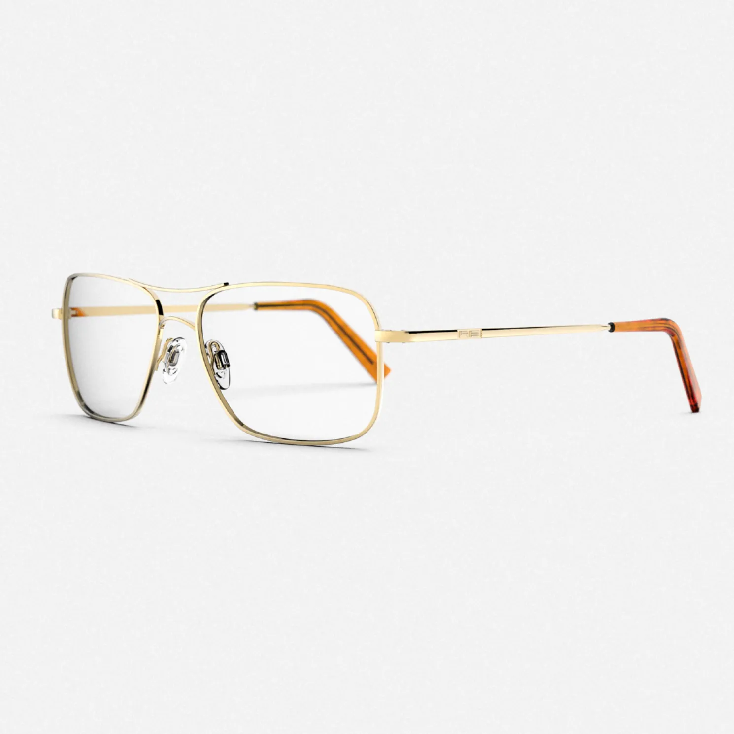 Women Randolph Engineering Archer - 23k Gold & Clear - Prescription Eyewear