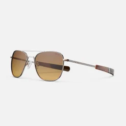 Randolph Engineering Aviator - 22k Chocolate Gold & Cape Sand - Prescription Sunglasses