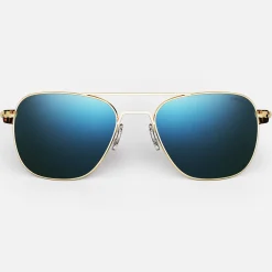 Women Randolph Engineering Aviator - 23k Gold & Cobalt