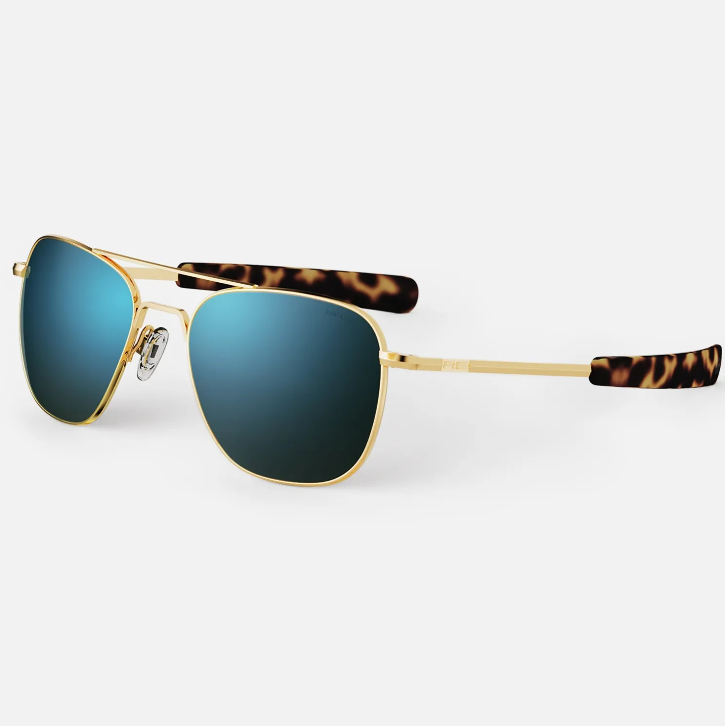 Women Randolph Engineering Aviator - 23k Gold & Cobalt
