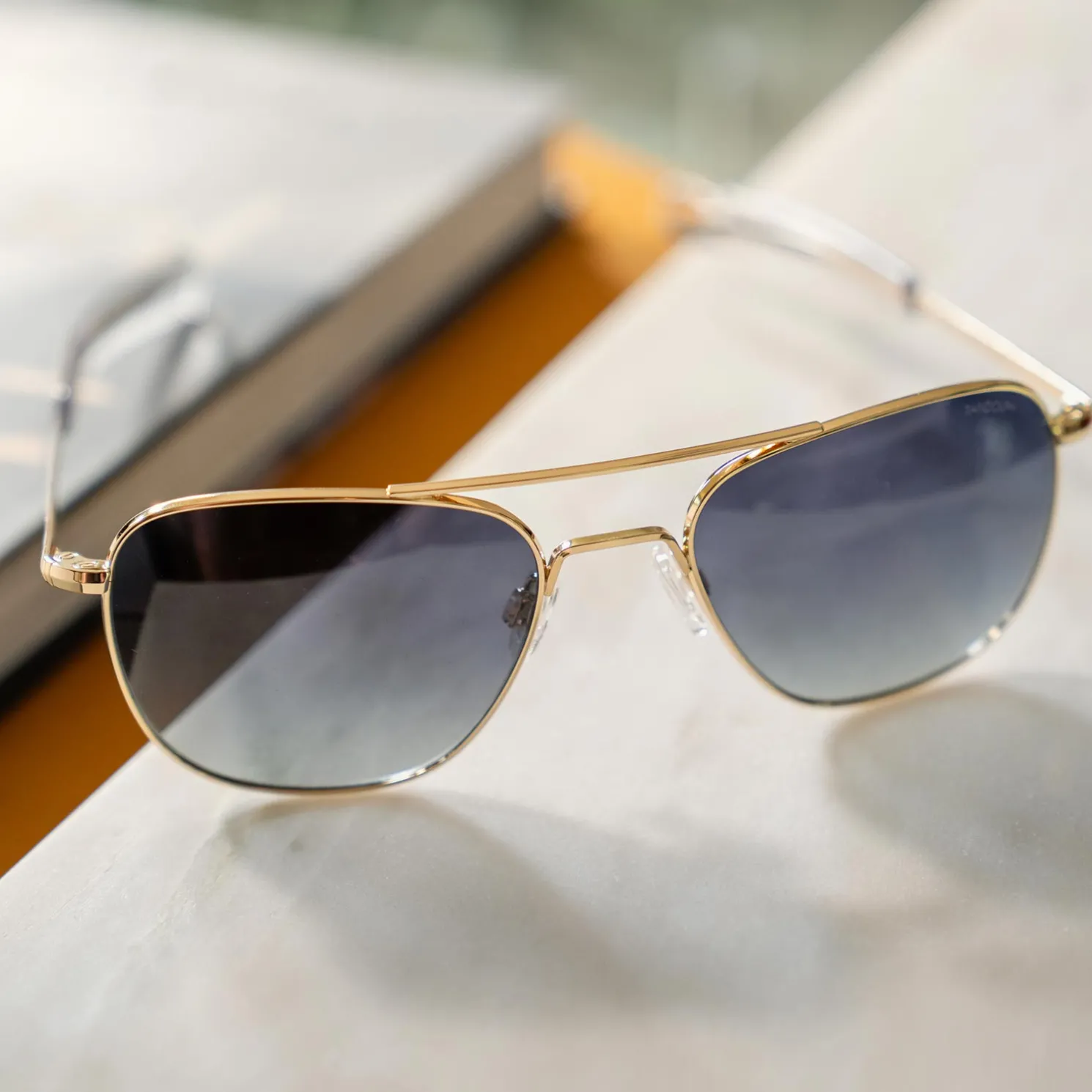 Women Randolph Engineering Aviator - 23k Gold & Slate