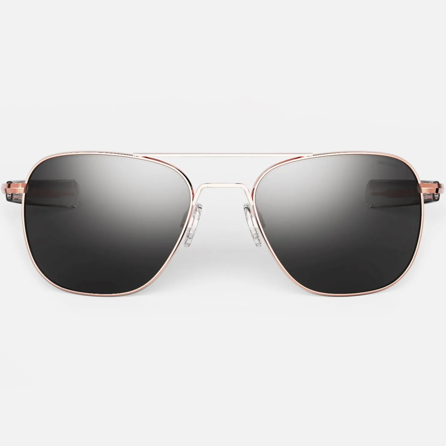 Randolph Engineering Aviator - 22k Rose Gold & American Gray - Prescription Sunglasses