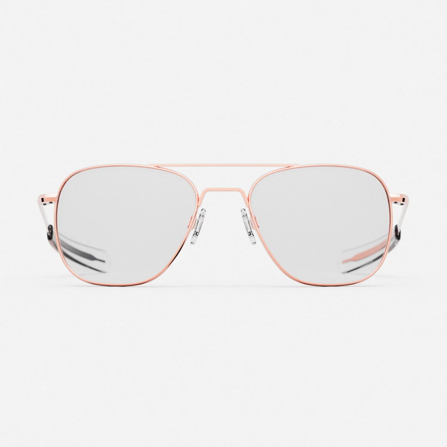 Women Randolph Engineering Aviator - 22k Rose Gold & Clear - Prescription Eyewear