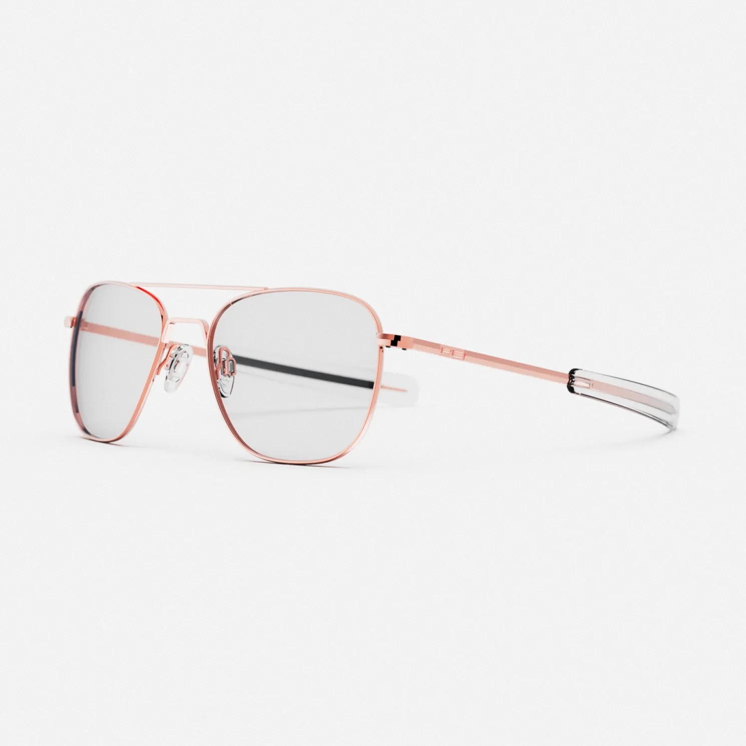 Women Randolph Engineering Aviator - 22k Rose Gold & Clear - Prescription Eyewear