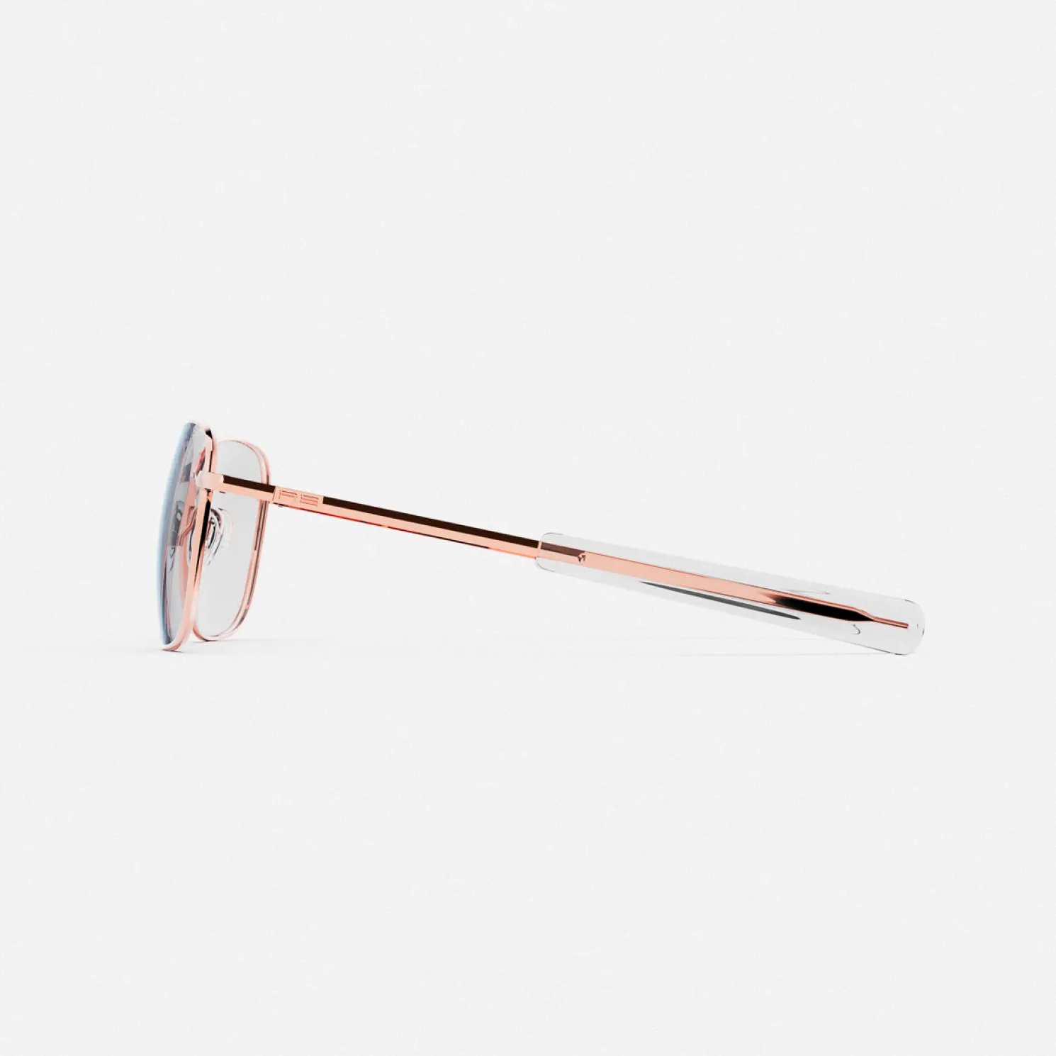Women Randolph Engineering Aviator - 22k Rose Gold & Clear - Prescription Eyewear