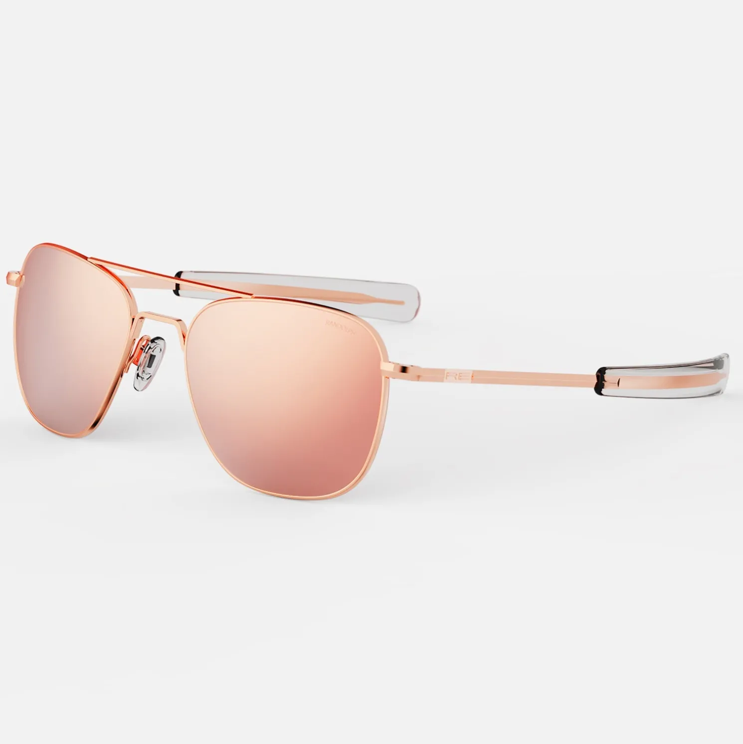 Randolph Engineering Aviator - 22k Rose Gold & Rose Gold - Prescription Sunglasses