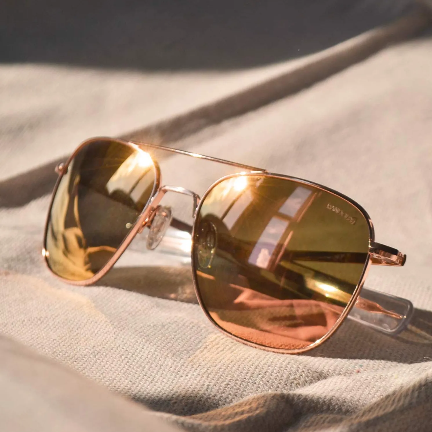 Randolph Engineering Aviator - 22k Rose Gold & Rose Gold - Prescription Sunglasses