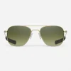 Women Randolph Engineering Aviator - 23k Satin Gold & Evergreen