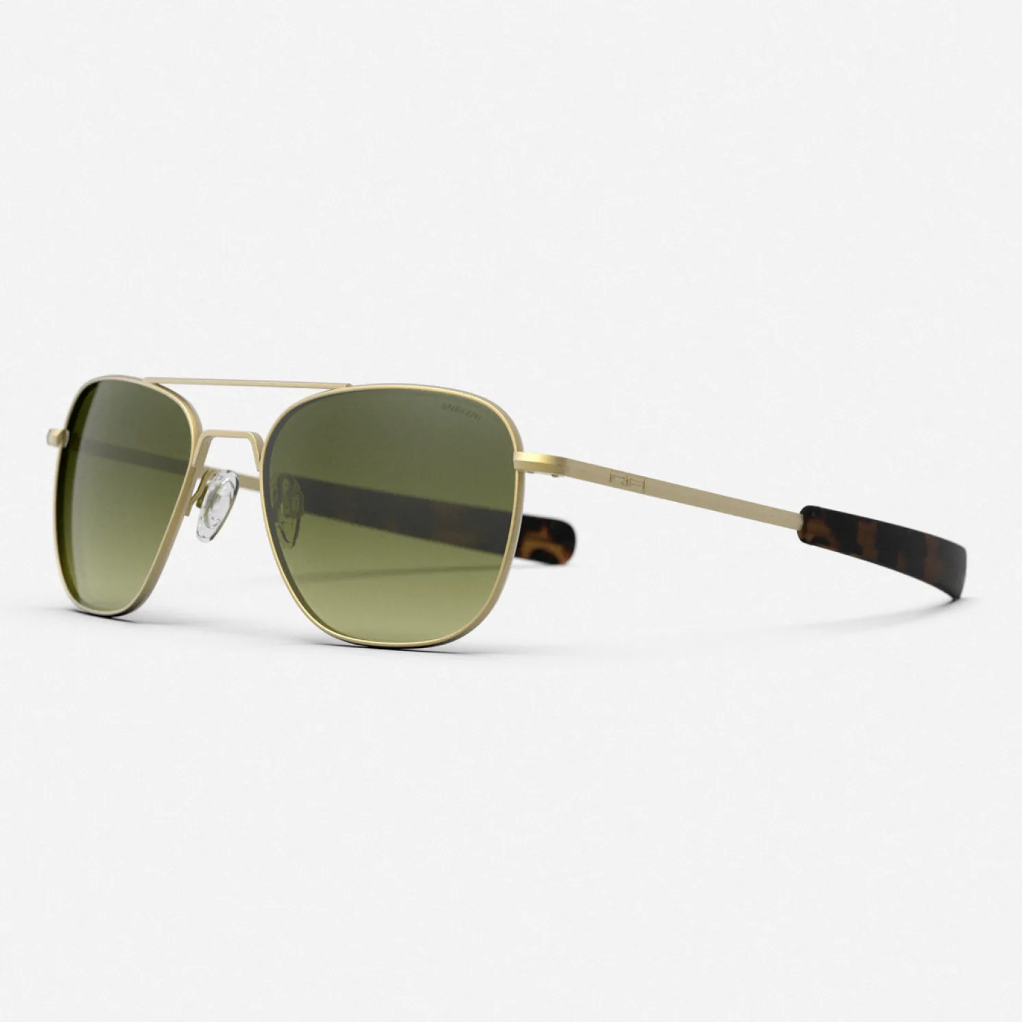 Women Randolph Engineering Aviator - 23k Satin Gold & Evergreen