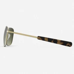 Women Randolph Engineering Aviator - 23k Satin Gold & Evergreen