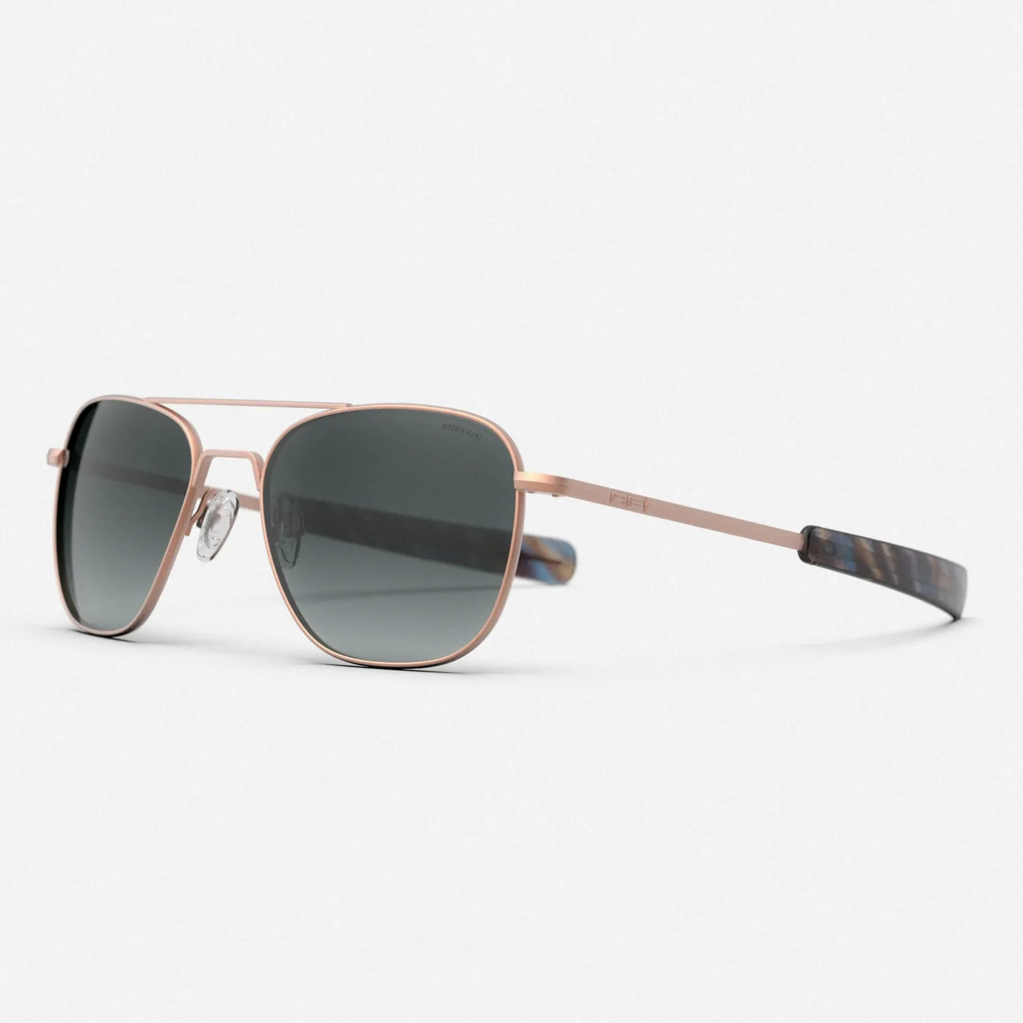 Women Randolph Engineering Aviator - 22k Satin Rose Gold & Slate