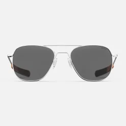Women Randolph Engineering Aviator - 23k White Gold & American Gray with Jetway Temples