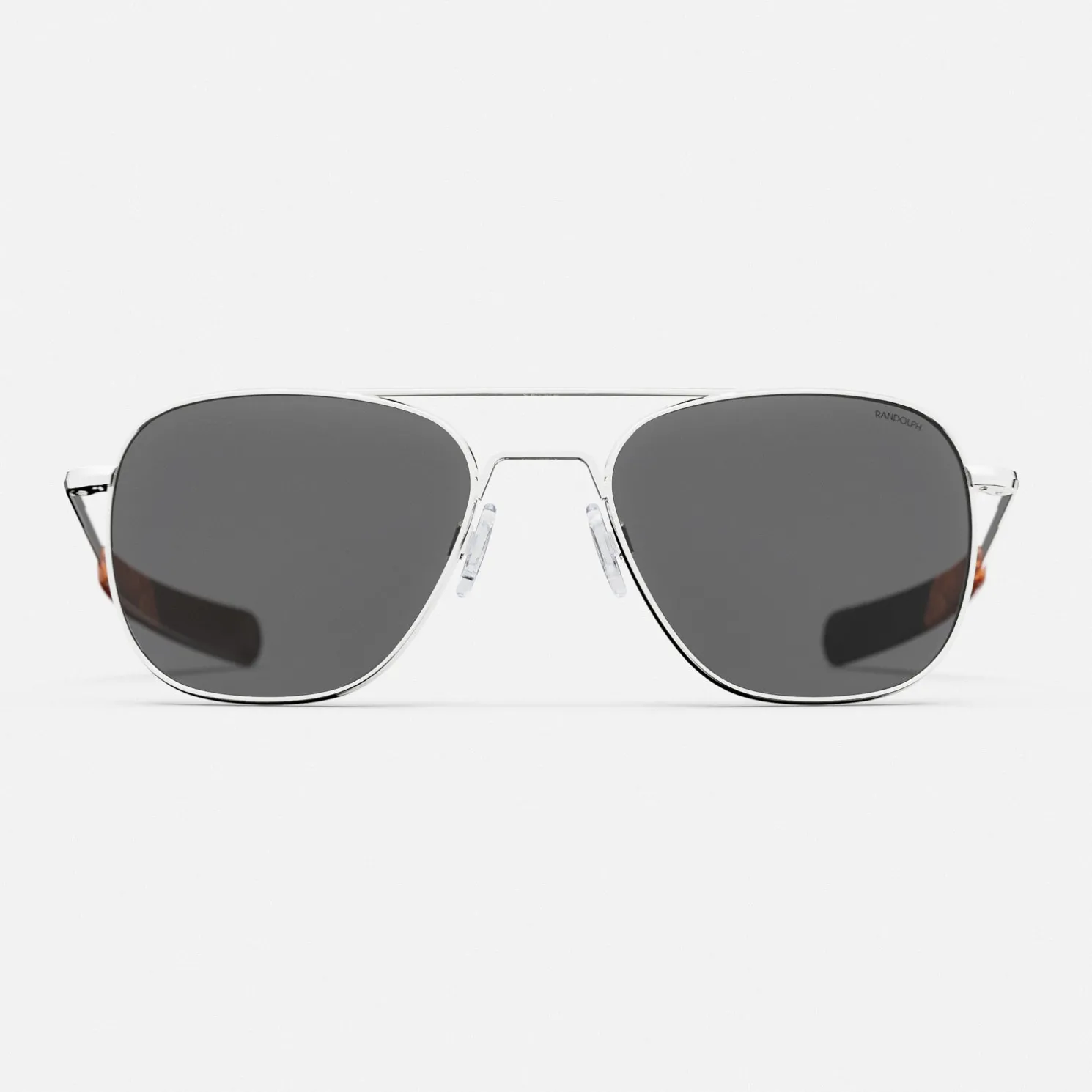 Women Randolph Engineering Aviator - 23k White Gold & American Gray with Jetway Temples