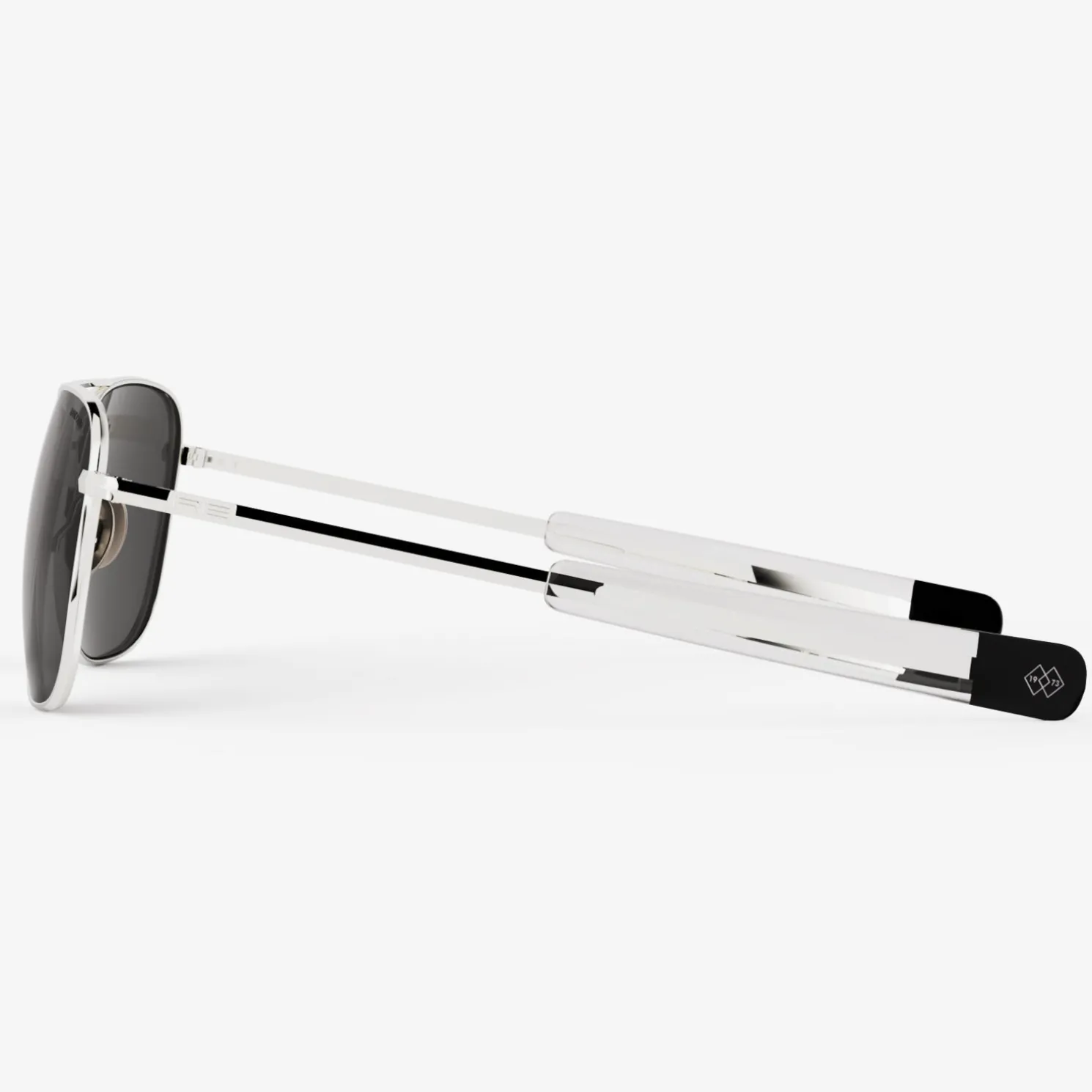 Randolph Engineering Aviator - 23k White Gold & American Gray - Prescription Sunglasses