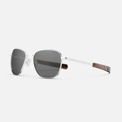 Women Randolph Engineering Aviator - 23k White Gold & American Gray with Jetway Temples