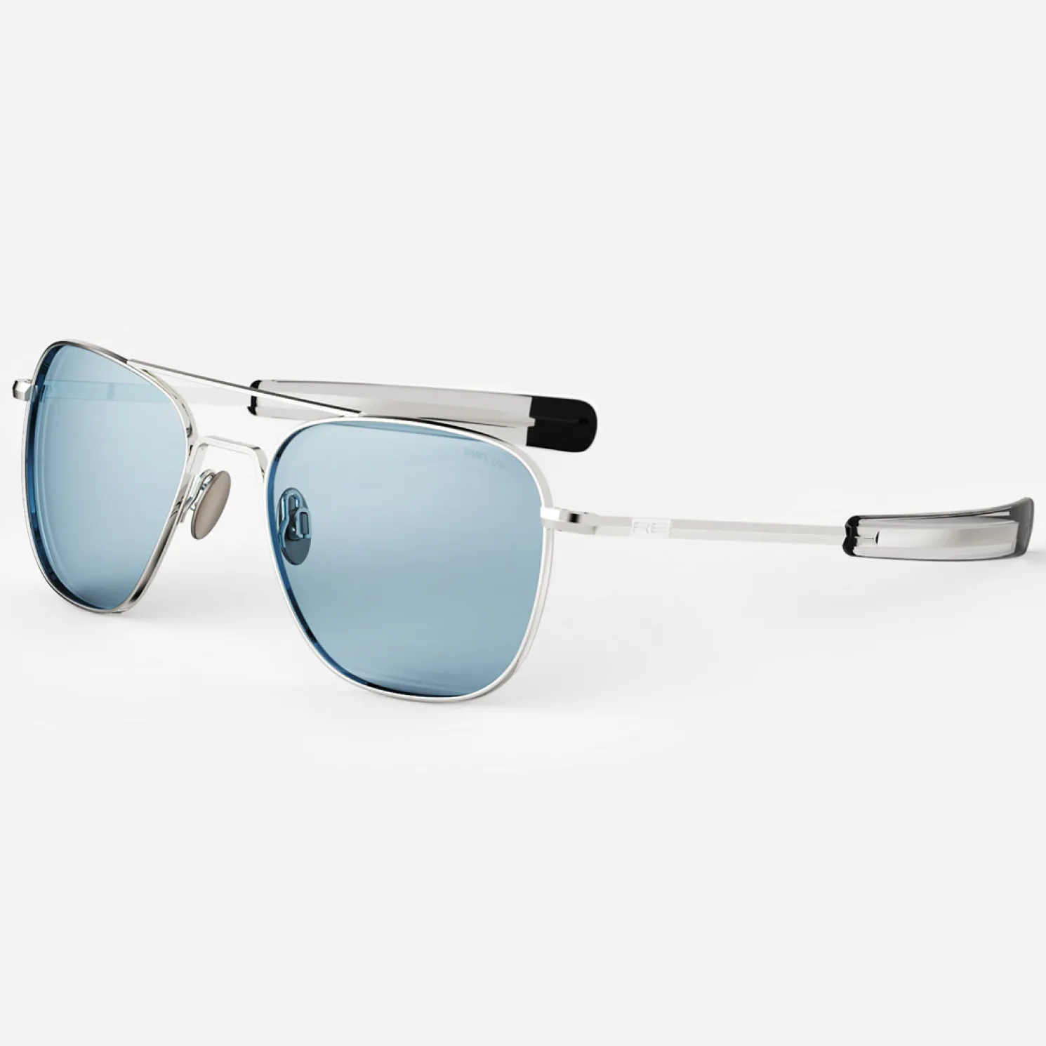 Women Randolph Engineering Aviator - 23k White Gold & Blue Hydro
