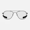 Women Randolph Engineering Aviator - Matte Black & Clear - Prescription Eyewear