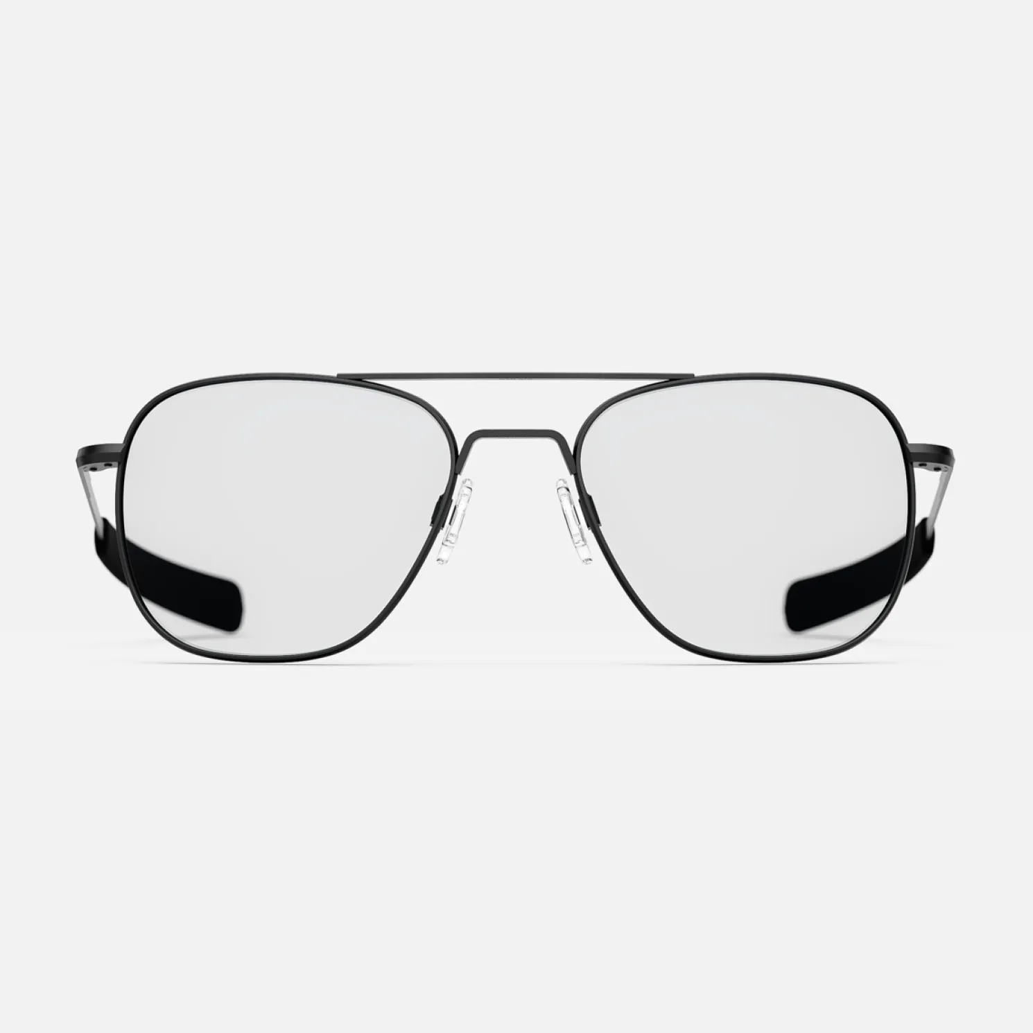 Women Randolph Engineering Aviator - Matte Black & Clear - Prescription Eyewear