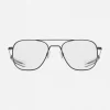 Women Randolph Engineering Aviator - Matte Black & Clear - Prescription Eyewear