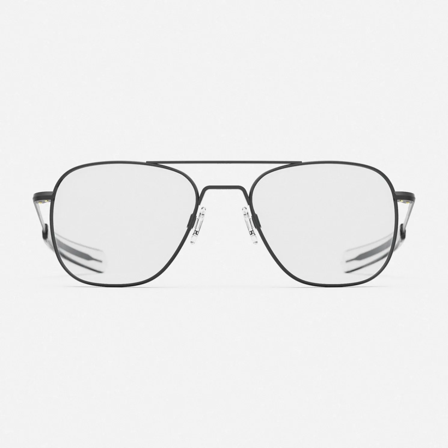 Women Randolph Engineering Aviator - Matte Black & Clear - Prescription Eyewear