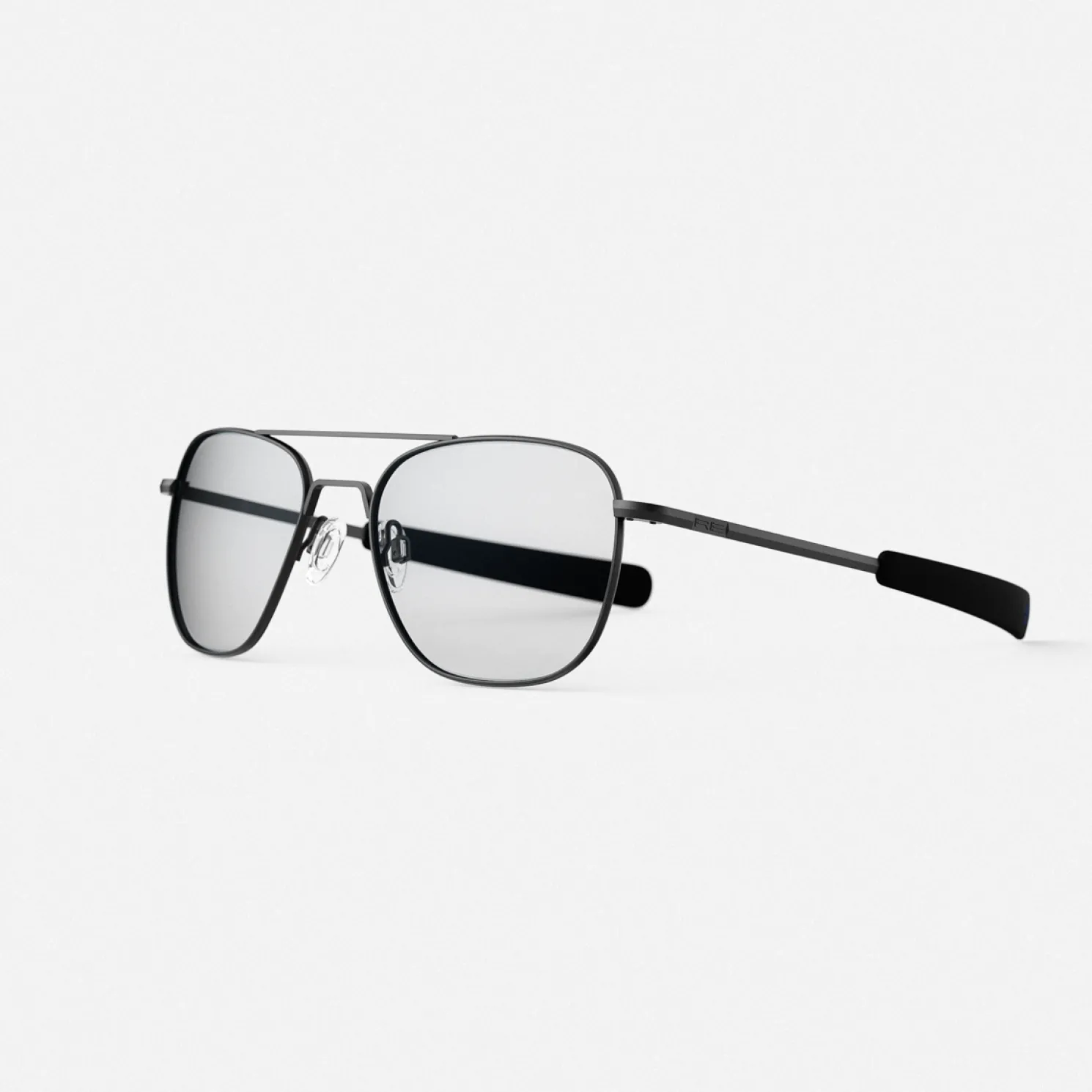 Women Randolph Engineering Aviator - Matte Black & Clear - Prescription Eyewear