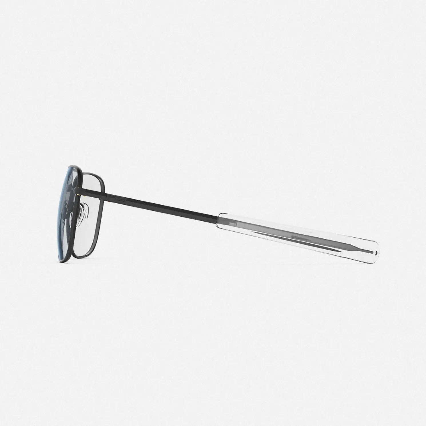 Women Randolph Engineering Aviator - Matte Black & Clear - Prescription Eyewear