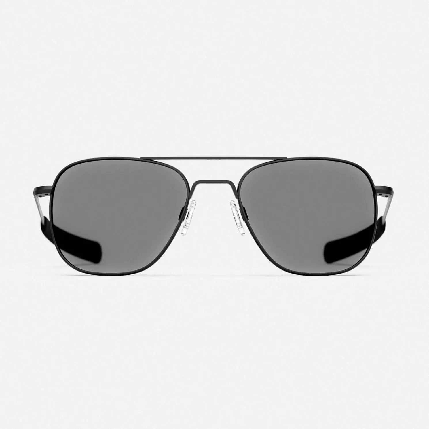 Women Randolph Engineering Aviator - Matte Black & Clear - Prescription Eyewear