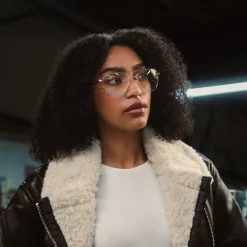 Women Randolph Engineering Aviator - Matte Black & Clear - Prescription Eyewear