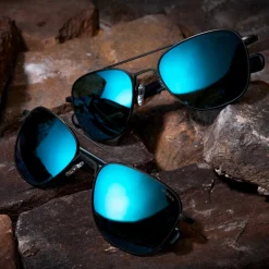 Randolph Engineering Aviator - Matte Black & Cobalt - Prescription Sunglasses