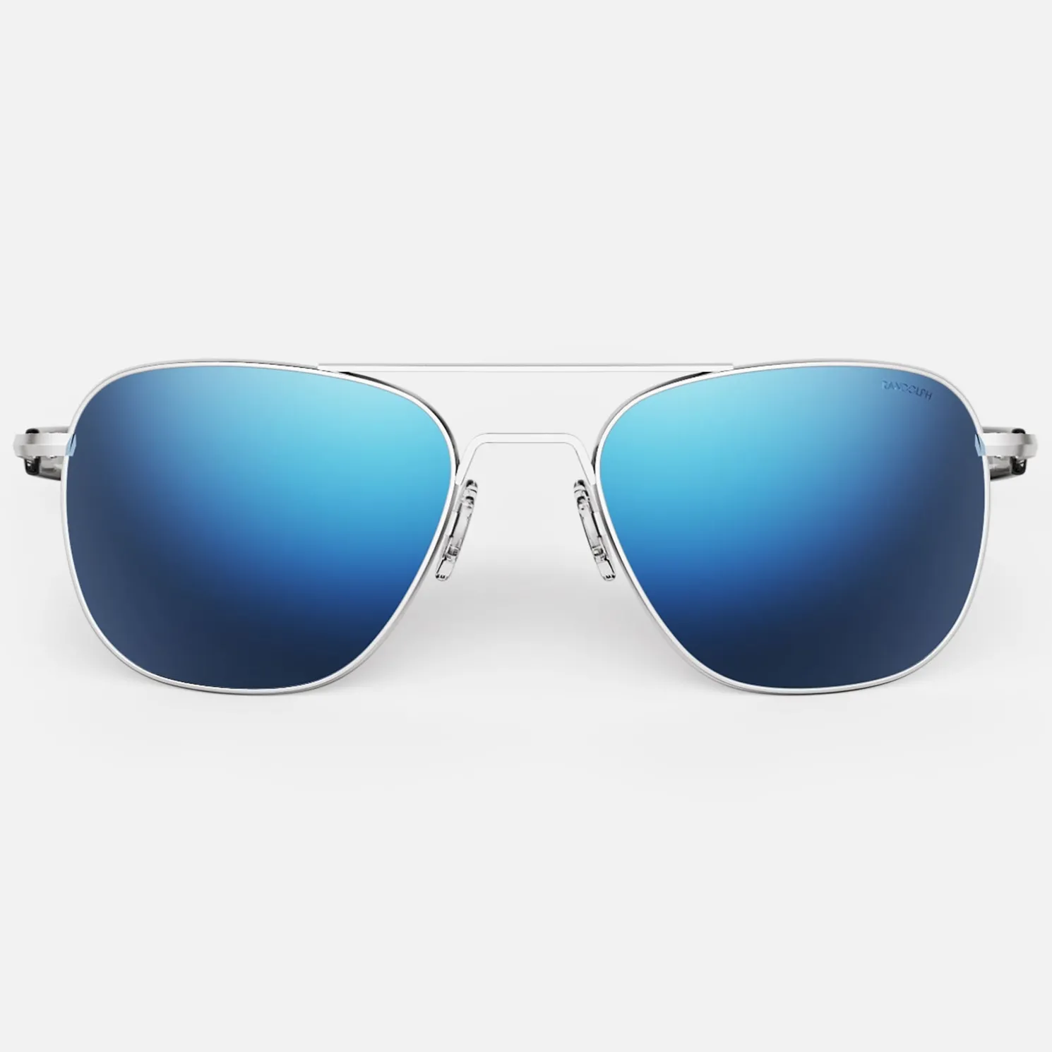 Randolph Engineering Aviator - Matte Chrome & Atlantic Blue - Prescription Sunglasses