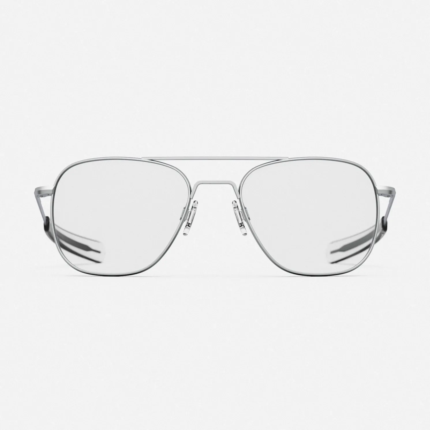 Women Randolph Engineering Aviator - Matte Chrome & Clear - Prescription Eyewear