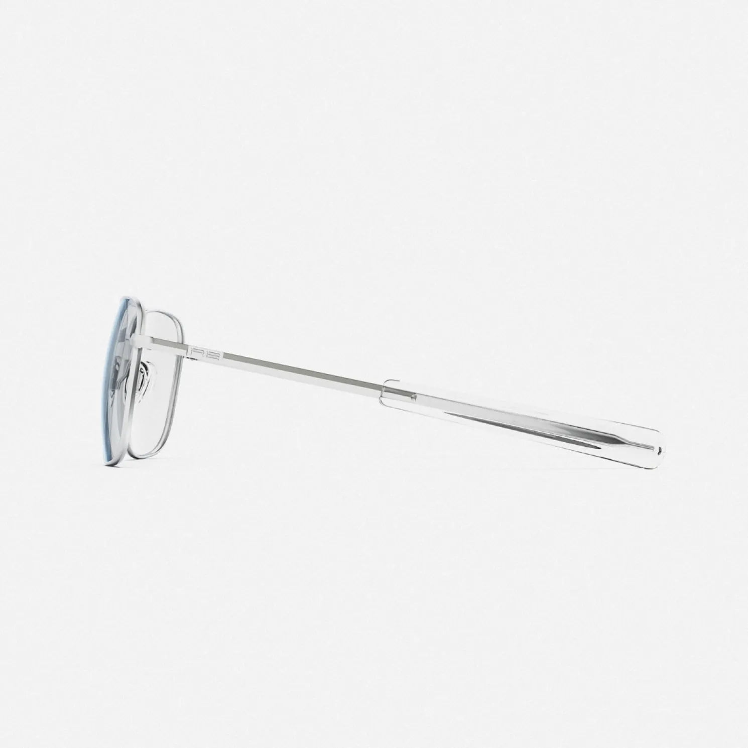 Women Randolph Engineering Aviator - Matte Chrome & Clear - Prescription Eyewear