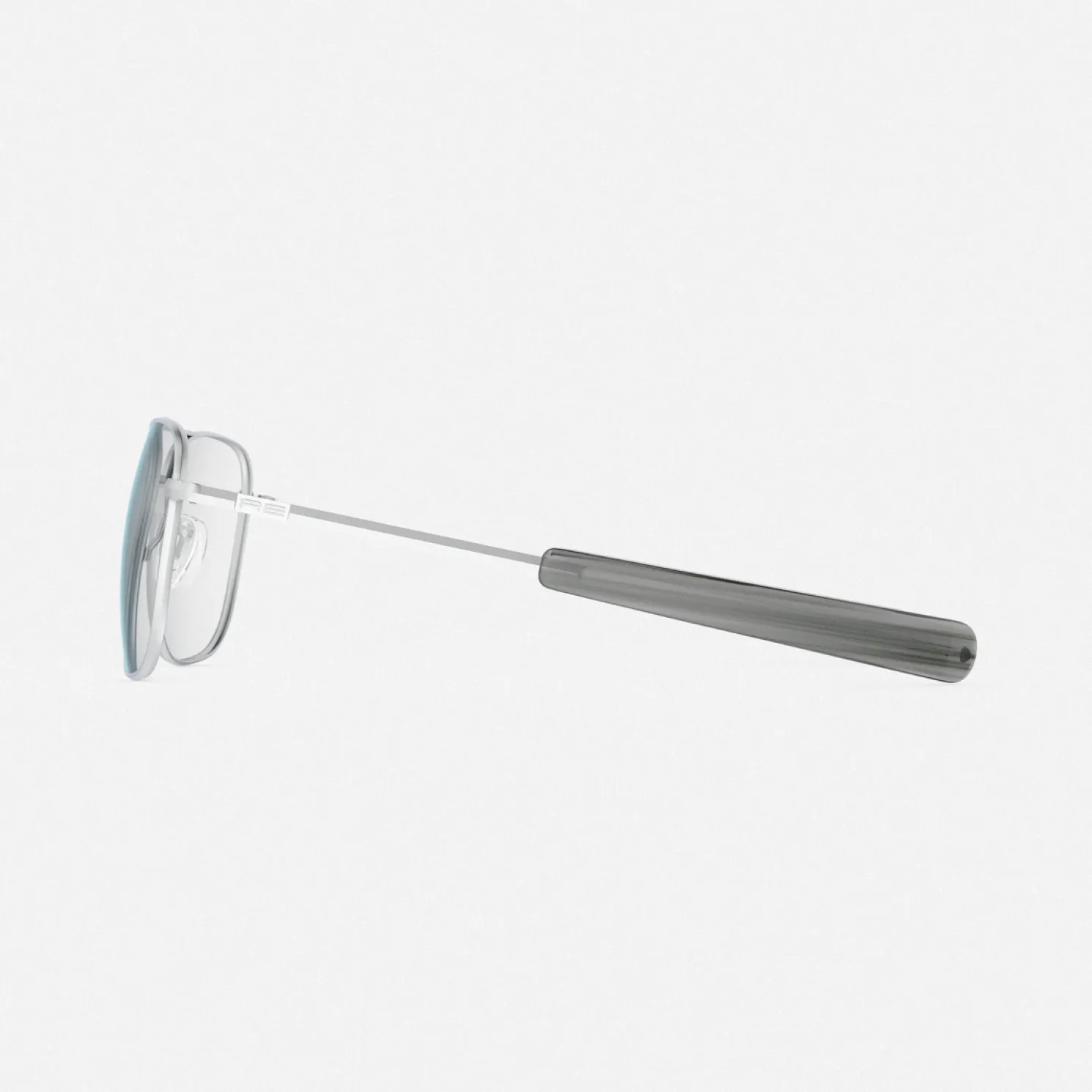 Women Randolph Engineering Aviator - Matte Chrome & Clear - Prescription Eyewear