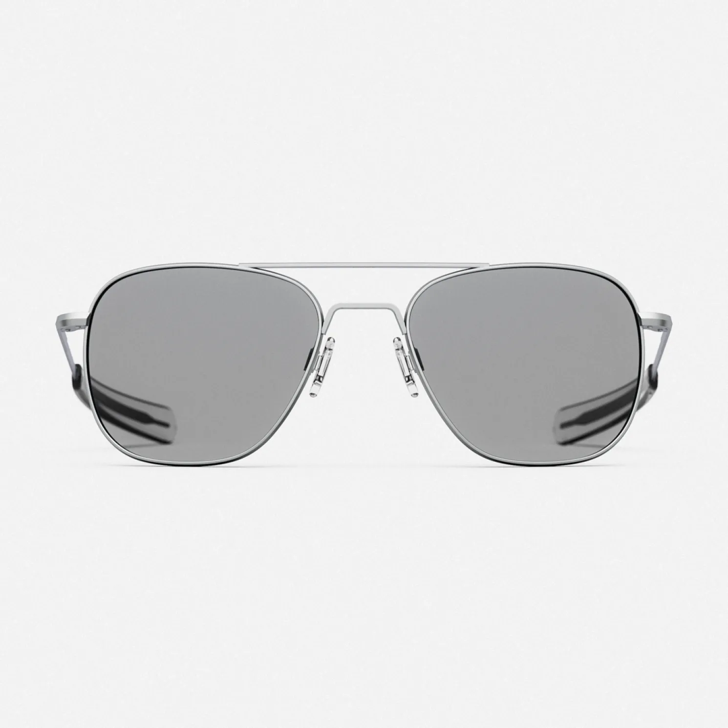 Women Randolph Engineering Aviator - Matte Chrome & Clear - Prescription Eyewear