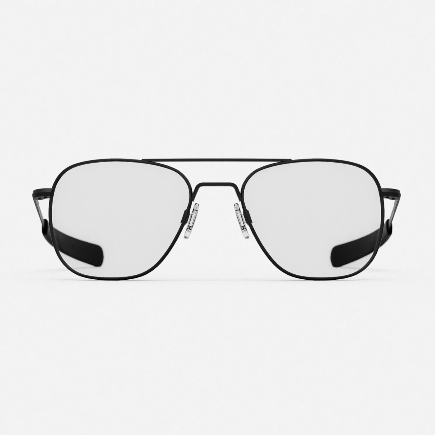 Women Randolph Engineering Aviator - Military Special Edition - Matte Black & Clear - Prescription Eyewear