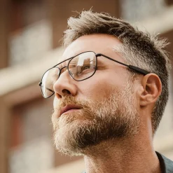 Women Randolph Engineering Aviator - Military Special Edition - Matte Black & Clear - Prescription Eyewear