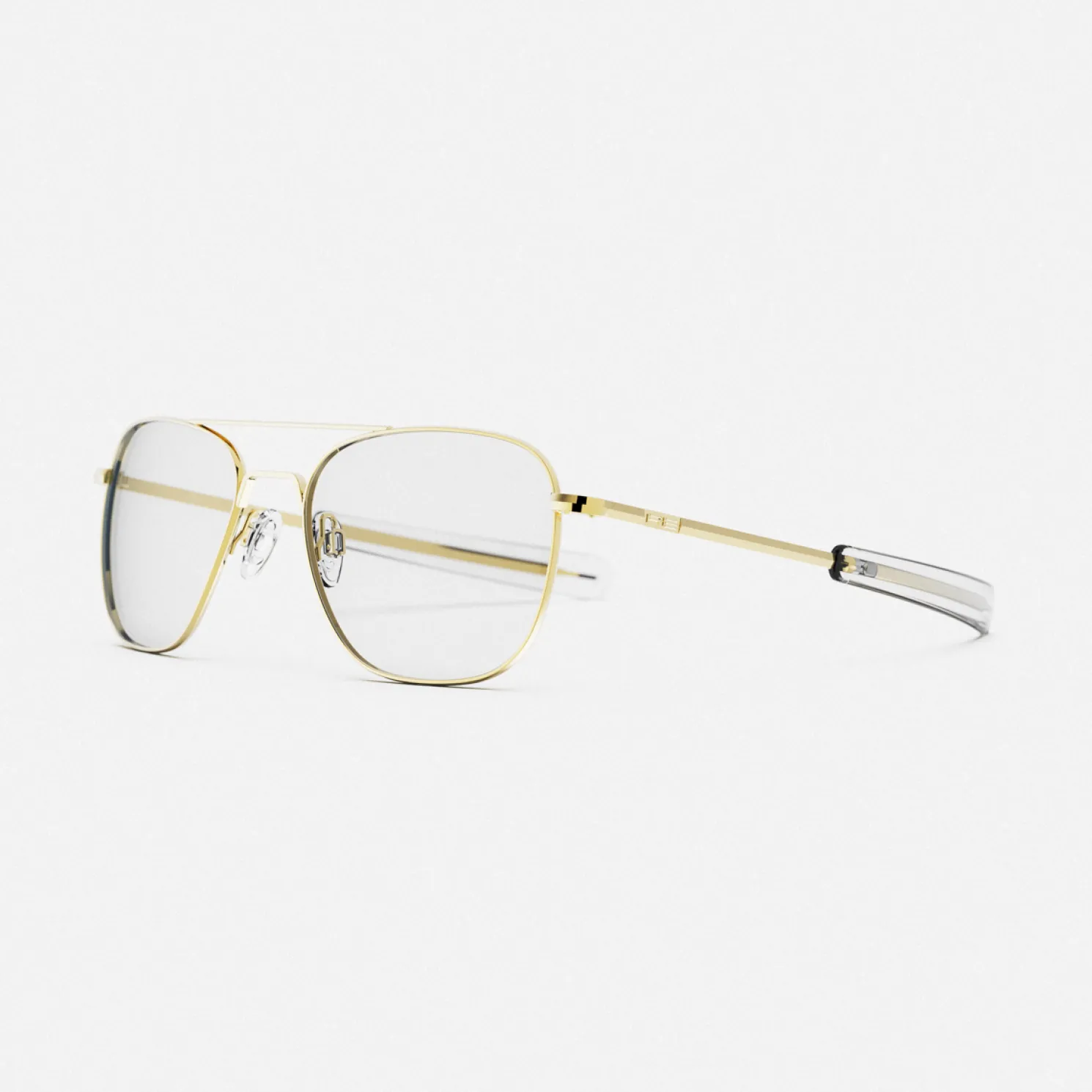 Women Randolph Engineering Aviator - Military Special Edition - 23k Gold & Clear - Prescription Eyewear