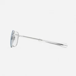 Women Randolph Engineering Aviator - Military Special Edition - Matte Chrome & Clear - Prescription Eyewear