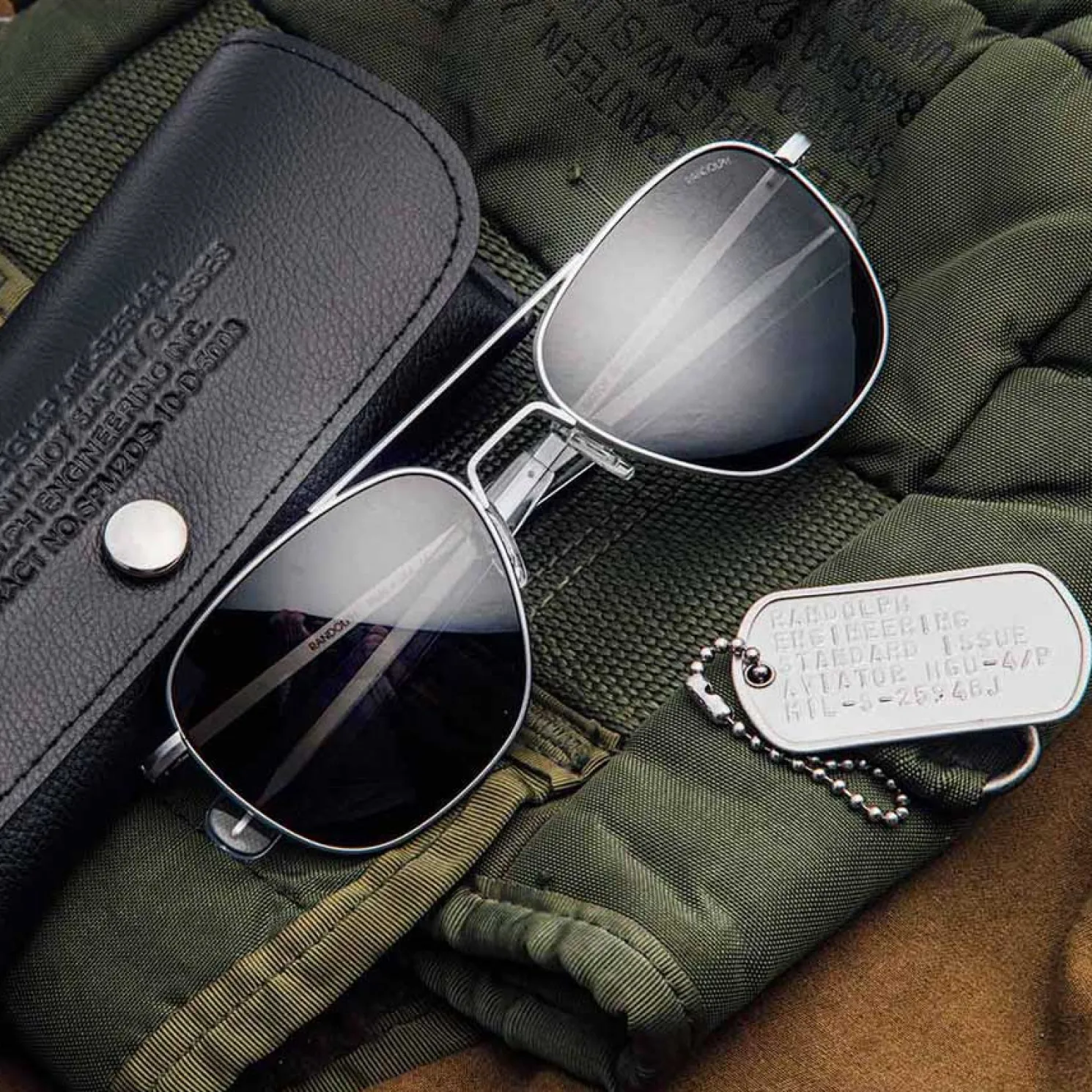Randolph Engineering Aviator - Military Special Edition - Matte Chrome - Prescription Sunglasses