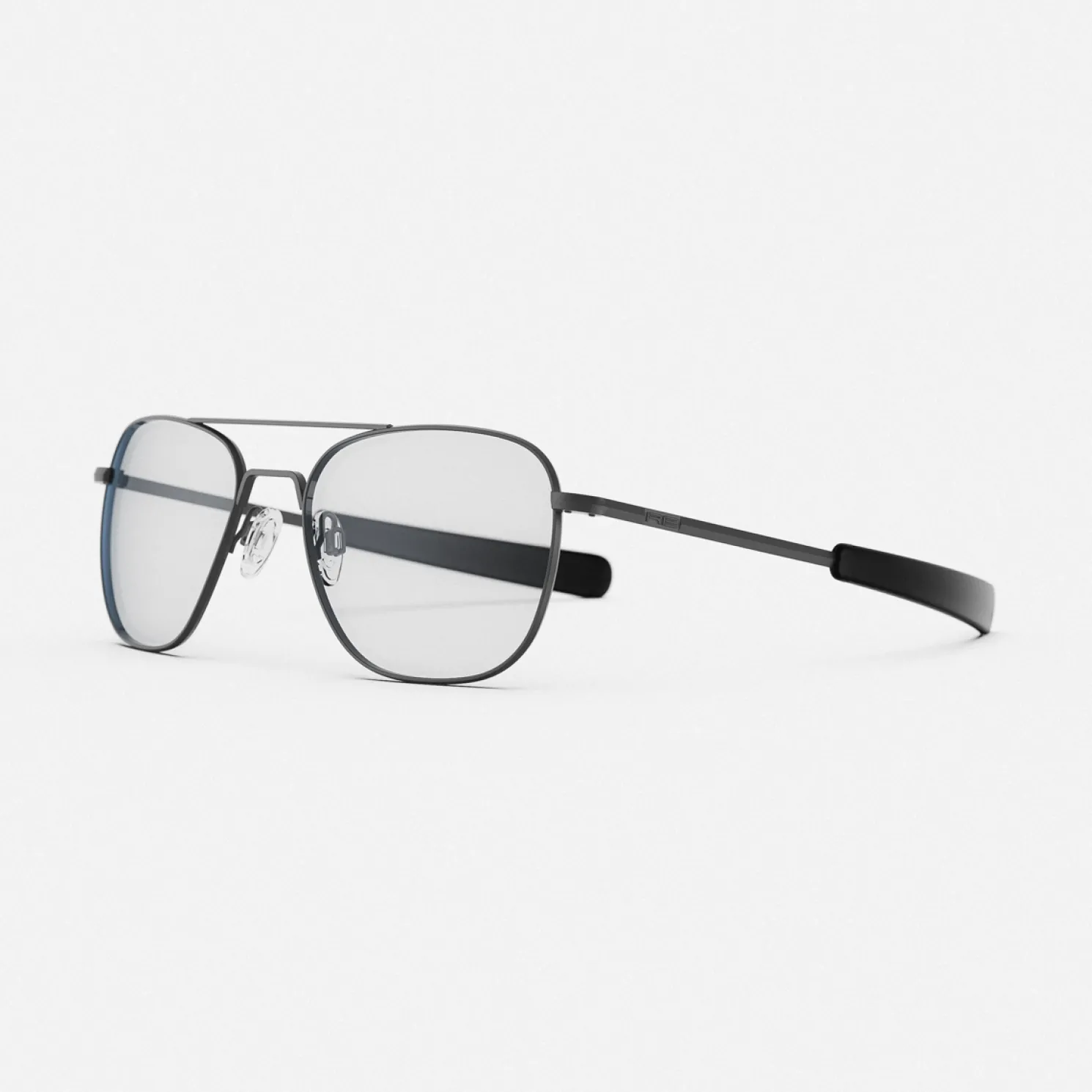 Women Randolph Engineering Aviator - Military Special Edition - Matte Black & Clear - Prescription Eyewear